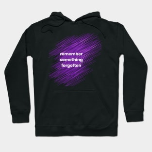 Remember Something Forgotten Hoodie